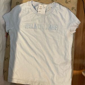 Helmut Lang Standard Logo Embroidered T-Shirt